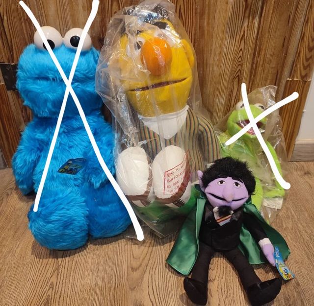 MUÑECOS BARRIO SESAMO VINTAGE