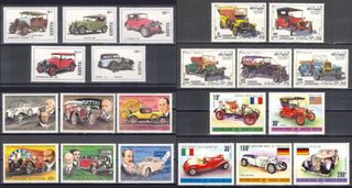 SELLOS tema AUTOMÓVILES, varios países (1/3)