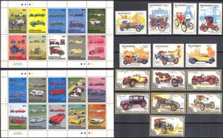 SELLOS tema AUTOMÓVILES, varios países (2/3)