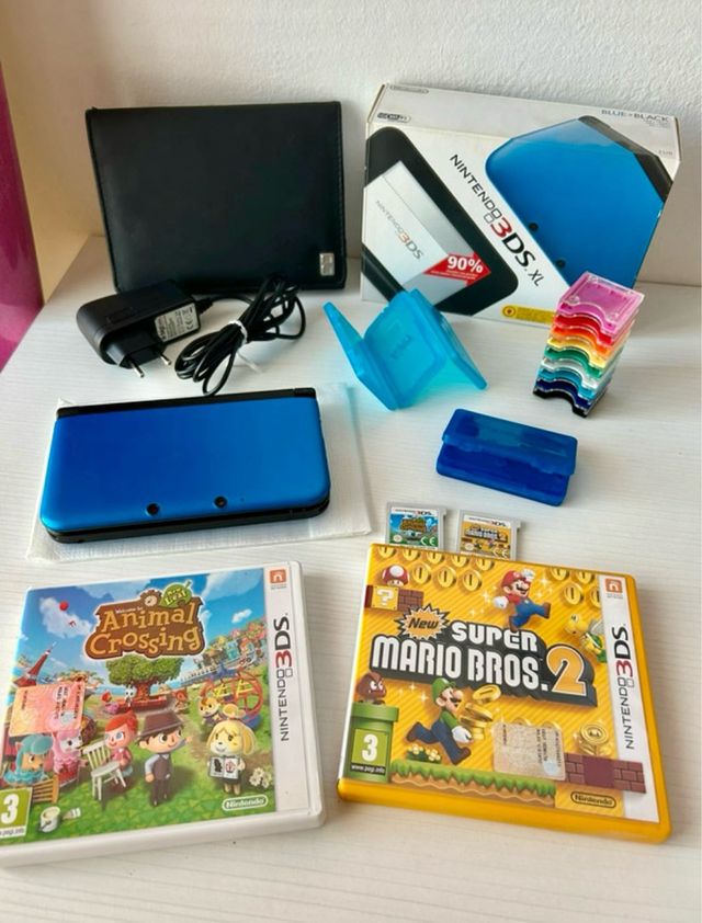 Nintendo 3DsXL blu + accessori