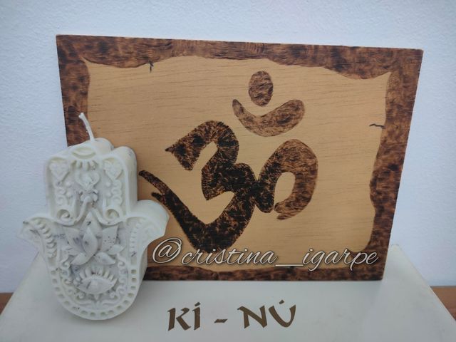 Vela de soja mano de Fátima