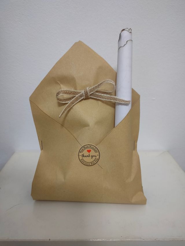 Vela de soja mano de Fátima