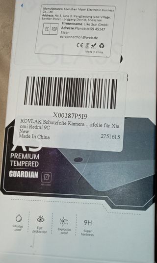 Protector pantalla Xiaomi Redmi 9C.