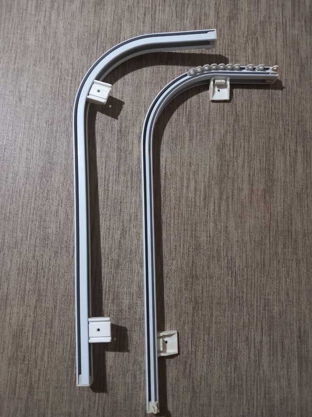 Coppia bastoni curvi per mantovane