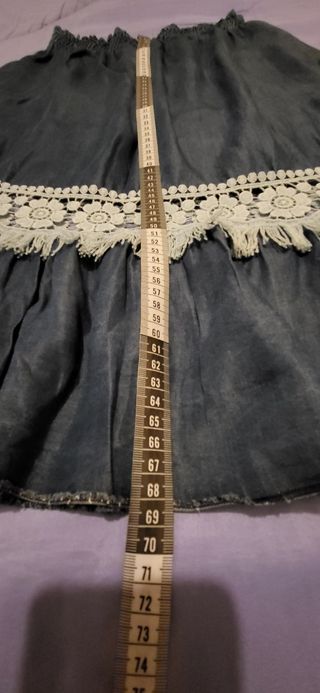 Falda estilo vaquera