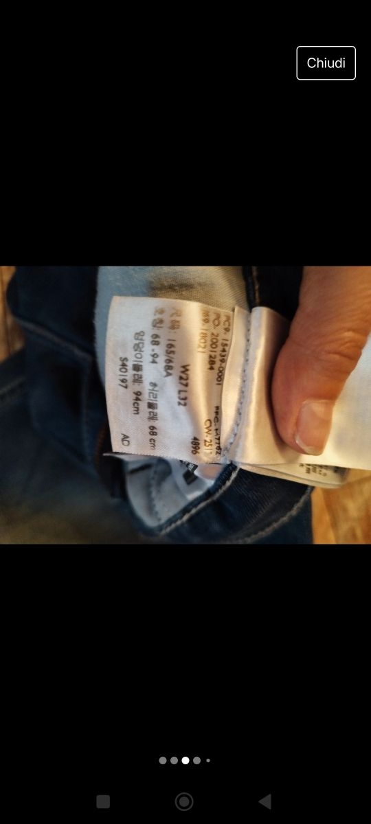 Jeans Levi's vita bassa