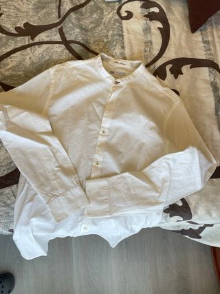 Camisa juvenil cuello maho