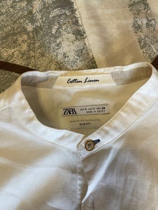 Camisa juvenil cuello maho