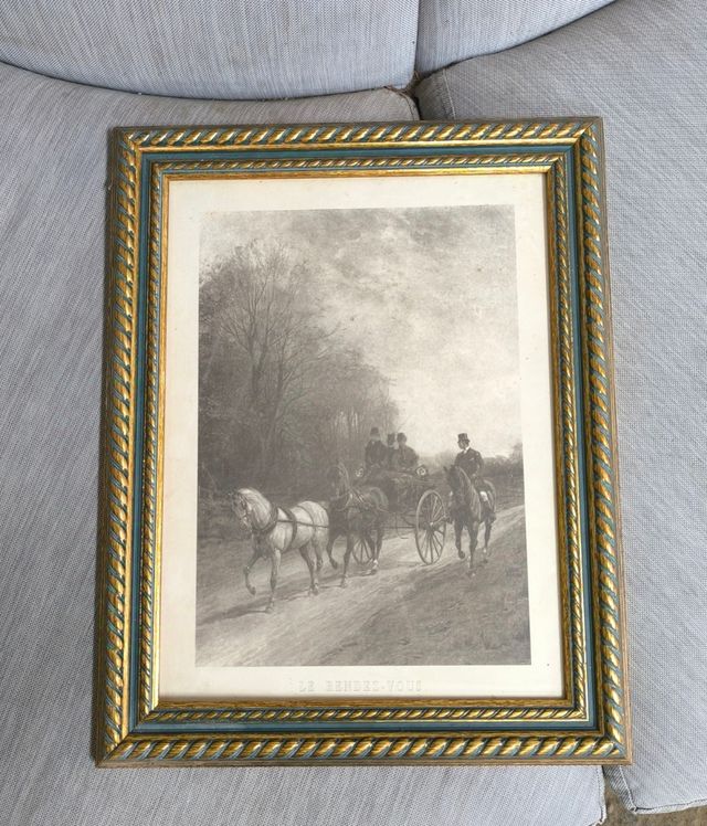 Cuadro le rendez-vous Medidas 48x38cm