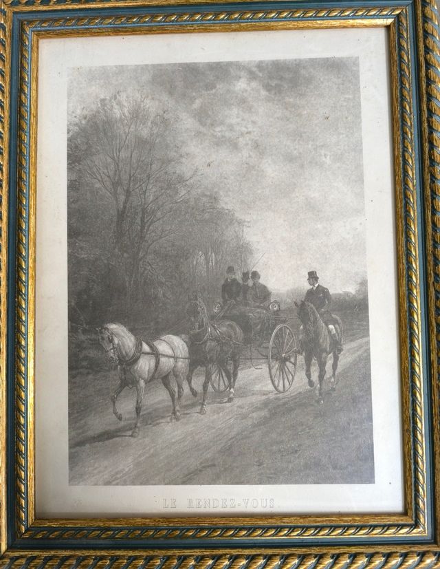 Cuadro le rendez-vous Medidas 48x38cm