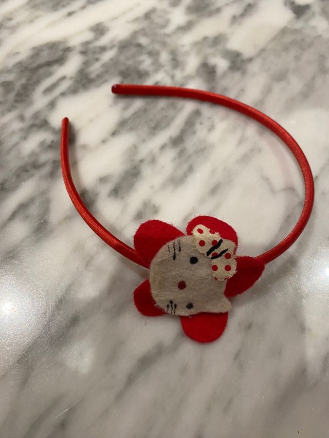 Diadema de pelo Hello Kitty roja