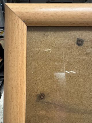 2 cornici legno chiaro 
