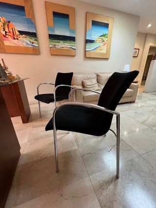 Conjunto mesa despacho y 3 sillas