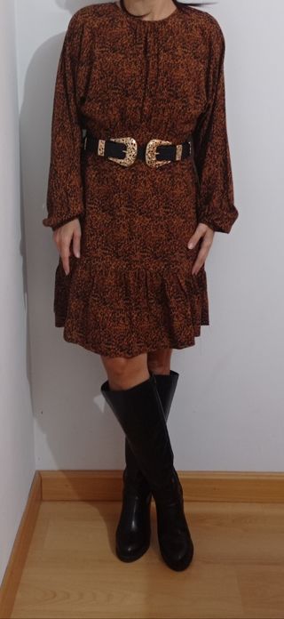 Vestido animal print