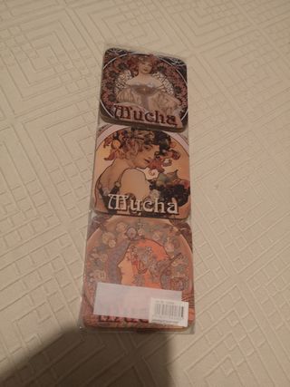 6 sottobicchieri Mucha