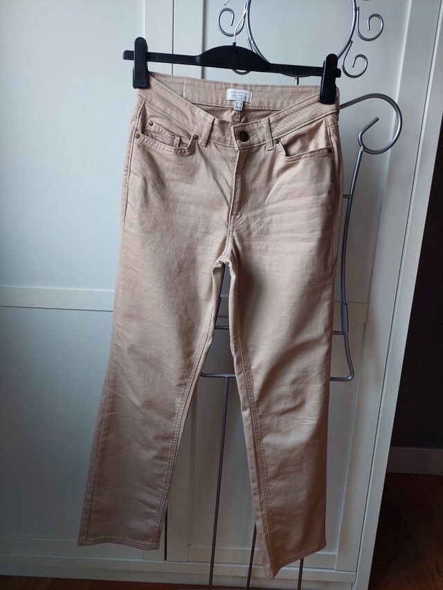Pantalon beige mujer