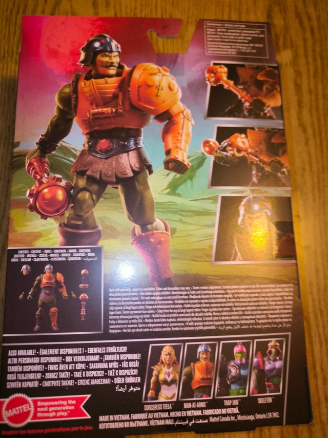 Nueva figura de acción de Man at Arms de Eternia