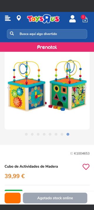 Cubo actividades para bebes.