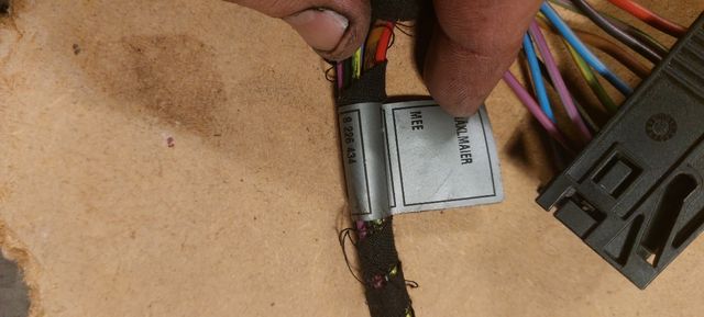 Cableado botones asiento electrico copiloto BMW