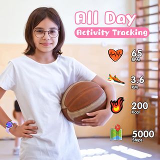 Smart Watch Kids Girls, IP68 à prova d'água