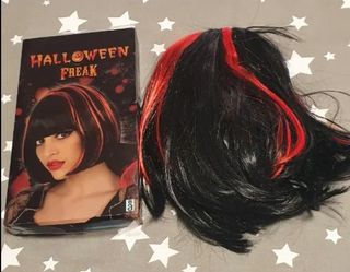 PELUCA CARNAVAL- HALLOWEEN VAMPIRESA,DEMONIA.....