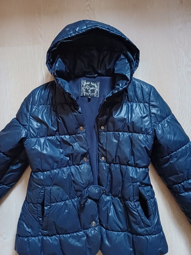 Abrigo acolchado plumas niña 10 años