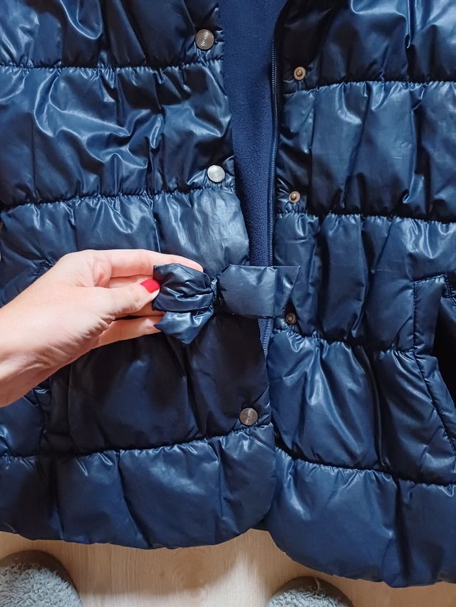 Abrigo acolchado plumas niña 10 años