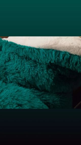 Colcha Edredón PELUCHE/ borrego Cama 135/150 Verde