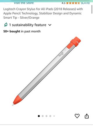 Lapiz digital logitech crayon