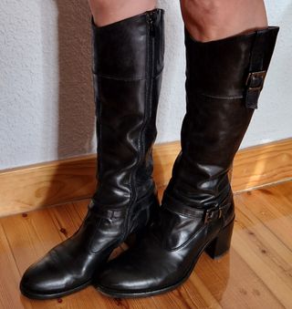 Botas altas de piel n° 38