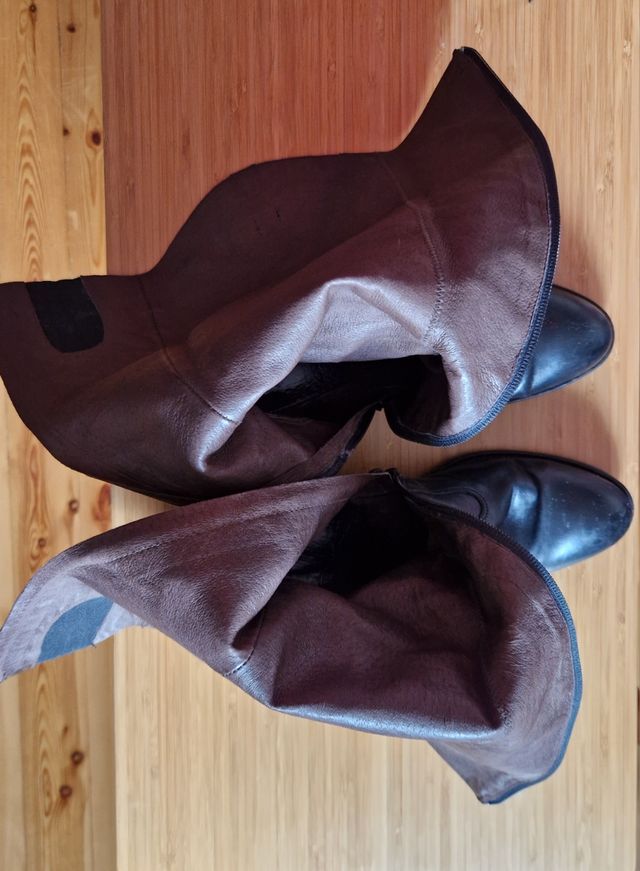 Botas altas de piel n° 38