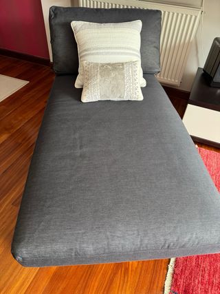 CHAISE LONGUE Gris Marengo