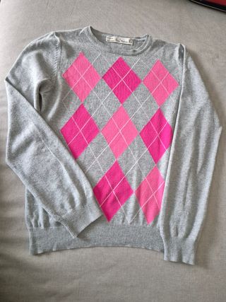 Jersey gris 100% algodón rombos t:S