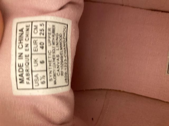 Bambas mujer, una vez usados