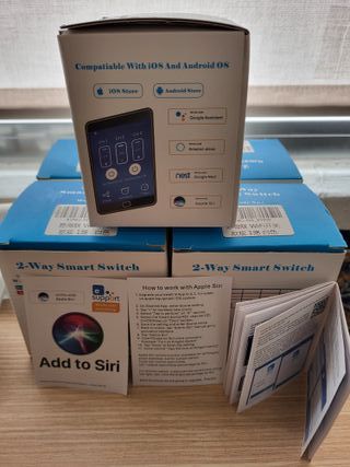 interruptores inteligentes wifi cristal templado