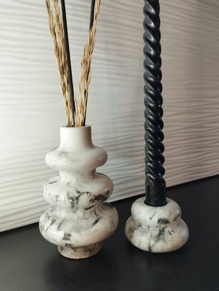 Soprammobili vaso + portacandela design