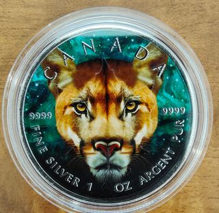 MONEDA COLOR 1 OZ PLATA 999 CANADÁ 2023