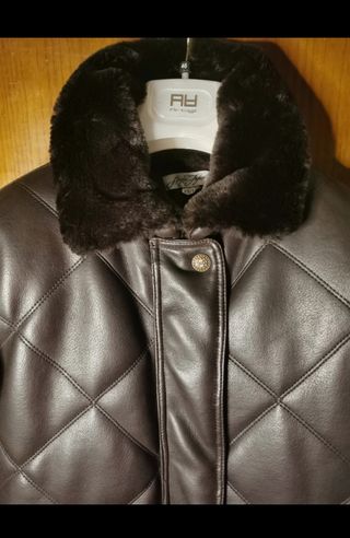 Giacca stile vintage pelle sintetica