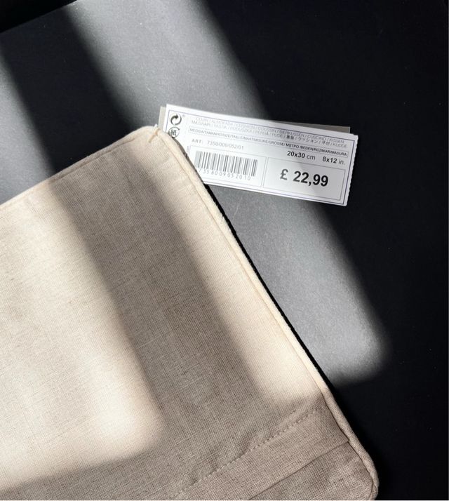 Manta decorada y cojin de lino Zara Home New born