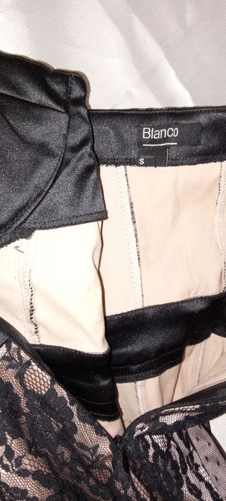 Vestido corpiño de la firma Blanco