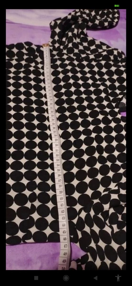 Vestido estampado lunares M