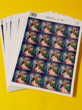 46 fogli stickers Natalizi  natività