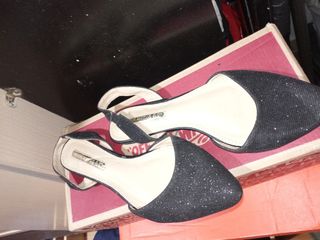 El bailarinas de brillantina negras T 38