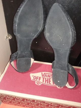 El bailarinas de brillantina negras T 38