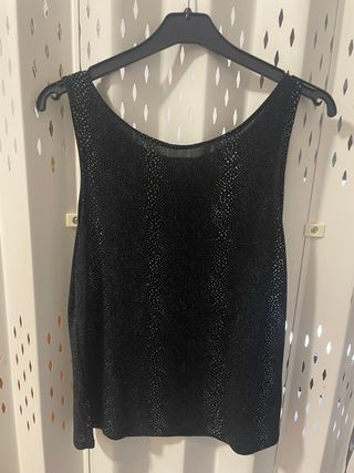 oferta blusa  con brillos incrustados de fiesta 