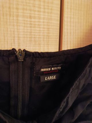 Vestito Miss Sixty Tubino nero abito vintage '00