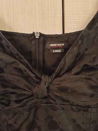 Vestito Miss Sixty Tubino nero abito vintage '00