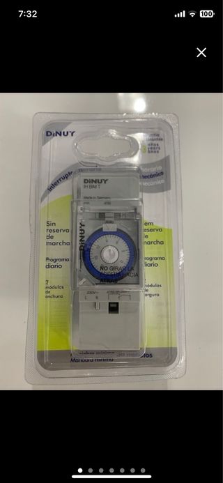 Reloj Temporizador Caril Din 2Polos 220V