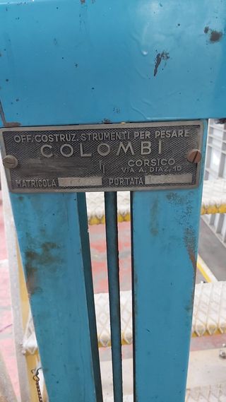 Bilancia/Pesa con ruote Colombi 