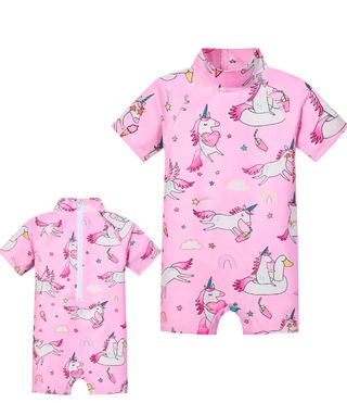 Traje de baño 3 años unicornio NUEVO!!